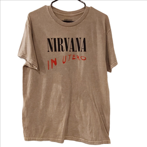 NIRVANA Tan 'In Utero' Graphic Tee